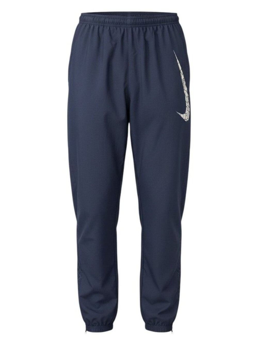 Nike Dri-FIT Mens Navy Zip Cuff Elastic Waist Track Pants Joggers XXL